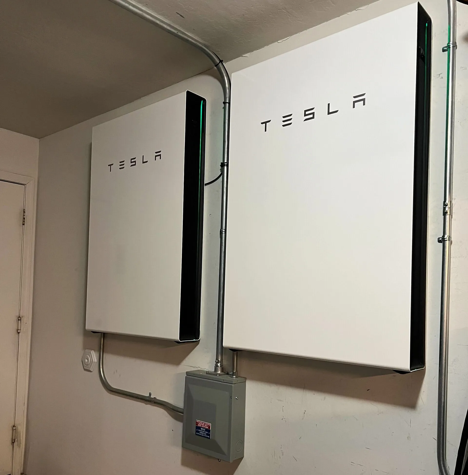 Tesla Powerwall 3 home battery installed in an Oregon garage
